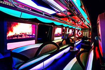 40-passenger party bus rental Warren MI