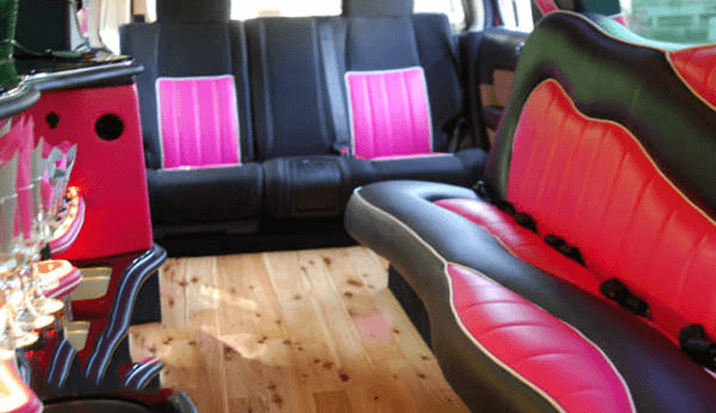 fully equipped pink hummer limo