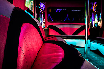 leather seating on limo