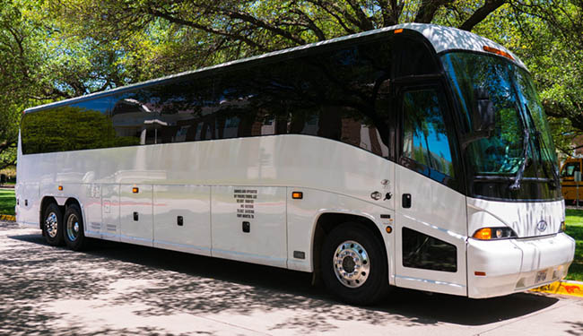 Grand Rapids charter bus exterior
